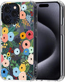 Case for Iphone 13 Pro, [Buffertech 6.6Ft Military-Grade Drop Protection] [Anti Peel off Tech] Clear TPU Bumper Phone Case Cover Design - Colorful Paw
