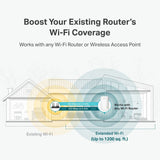 Wifi Extender with Ethernet Port, Dual Band 5Ghz/2.4Ghz , up to 44% More Bandwidth than Single Band, Covers up to 1200 Sq.Ft and 30 Devices, Signal Booster Amplifier Supports Onemesh(Re220)