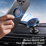 360 Degree Rotation Finger Ring Kickstand Polished Metal Phone Grip for Magnetic Car Mount Compatible Iphone 15 14 13 12 11, Samsung,Pixel,Smartphone Accessories