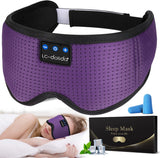 3D Sleep Mask Bluetooth Wireless Music Eye Mask, Sleeping Headphones for Side Sleepers Sleep Mask with Bluetooth Headphones Ultra-Thin Stereo Speakers Perfect for Sleeping