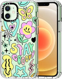 Case for Iphone 13 Pro, [Buffertech 6.6Ft Military-Grade Drop Protection] [Anti Peel off Tech] Clear TPU Bumper Phone Case Cover Design - Colorful Paw