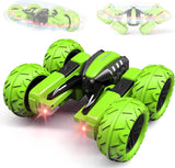 RC Stunt Car - Double-Sided 360-Degree Flip and Rotation, Green