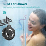 Portable Bluetooth(Shower) Speakers, IP67 Waterproof Wireless Speaker with LED Light, Floating, 2000Mah, True Wireless Stereo for Kayak, Beach, Gifts for Unisex -Black