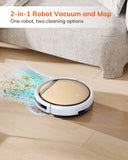 Robot Vacuum and Mop Combo, Works with 2.4G Wifi, Alexa/App/Remote Control, Automatic Self-Charging Robotic Vacuum Cleaner, for Pet Hair, Hard Floor, Low Carpet (V5S Pro Upgraded)