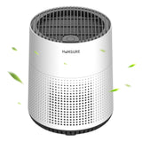 300 Sq.Ft Air Purifiers for Bedroom, H13 True HEPA Filter, Remove 99.9% Smoke Dust, White, HKJ-50A