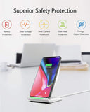 Fast WirelesS Charging Stand 7.5W Compatible Iphone 15/14/13/12/SE 2020/11/XS Max,10W for Samsung Galaxy S24/S23/S22/21/S20/S10/S9/Note 20 Ultra/10