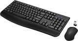 Wireless Keyboard and Mouse Combo with Comfortable Palm Rest for Windows, Mac OS Pc/Desktops/Laptops（Black）