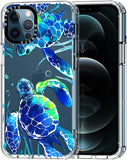 Case for Iphone 13 Pro, [Buffertech 6.6Ft Military-Grade Drop Protection] [Anti Peel off Tech] Clear TPU Bumper Phone Case Cover Design - Colorful Paw