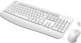 Wireless Keyboard and Mouse Combo with Comfortable Palm Rest for Windows, Mac OS Pc/Desktops/Laptops（Black）