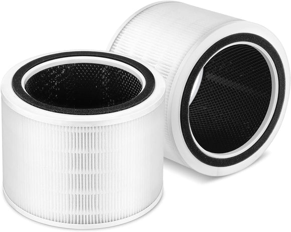 2-Pack Replacement Filter for LEVOIT Core 200S Smart Wi-Fi Air Purifier, 3-Stage H13 HEPA Filter, Compatible with Part Numbers Core 200S-RF and Core 200S-P