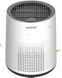 300 Sq.Ft Air Purifiers for Bedroom, H13 True HEPA Filter, Remove 99.9% Smoke Dust, White, HKJ-50A