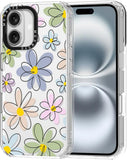 Case for Iphone 13 Pro, [Buffertech 6.6Ft Military-Grade Drop Protection] [Anti Peel off Tech] Clear TPU Bumper Phone Case Cover Design - Colorful Paw