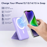  Magnetic Portable Charger with USB-C Cable 3 Power Output Ports LED Display 22.5W PD Fast Charging Magnetic Battery Pack Only for Iphone 15/14/13/12/Mini/Pro Max