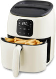 Ceramic Air Fryer Oven, 2.6 Qt., Cream – Compact Air Fryer for Healthier Food in Minutes, Ceramic Nonstick Surface, Ideal for Small Spaces - Auto Shut Off, Digital, 1000-Watt