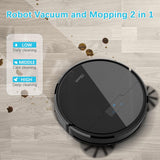 Robot Vacuum Cleaner & Mop, 2700Pa Strong Suction, Self-Charging, Good for Hard Floors, Black