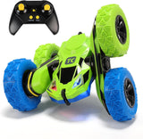 RC Stunt Car - Double-Sided 360-Degree Flip and Rotation, Green