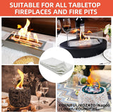 Ceramic Wool Wick for ROZATO, , Danya B, Flammtal, KIZZBY, ROUNDFIRE, to Extend Burning Time, Table Top Firepit Sponge Cotton Core for Bioethanol Rubbing Alcohol Fireplaces