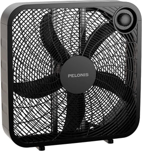 Fan for Full-Force Circulation with Air Conditioner, Upgrade Floor Fan, Black, Medium