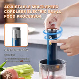 4 Cup Chopper with USB Charging, Efficient Chopping for Vegetables, Onion, Garlic, Salad, Baby Food, Fruit, Nuts, Stainless Steel Mincer for Home Kitchen Utensils - Perfect for Quick Meal Prep and Small Spaces