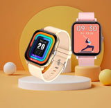 Tracker Watch for Android/Ios - IP68, Heart Rate/Blood Oxygen/Sleep Monitoring, 8 Sports Modes, Breath Training, Weather Updates - 1.69-Inch Display for Men and Women (Rose Gold)