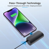 Charger Power Bank for Iphone,5200Mah Portable Phone Charger, Ultra-Compact PD Fast Charging Battery Pack Compatible with Iphone 14/14 Plus/Pro Max/13/12/12 Mini/11/Xs/Xr/X/8/7/6/6S