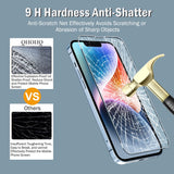 3 Pack Screen Protector for Iphone 14 / Iphone 13 [6.1 Inch] with 3 Pack Tempered Glass Camera Lens Protector, Ultra HD, 9H Hardness,Case Friendly