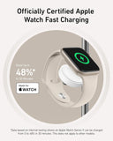 Magsafe-3 in 1 Wireless Charging Station, Qi2 Certified 15W Wireless Charger for Iphone 15/15 Pro/14/13/12, Apple Watch, Airpods