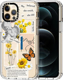 Case for Iphone 13 Pro, [Buffertech 6.6Ft Military-Grade Drop Protection] [Anti Peel off Tech] Clear TPU Bumper Phone Case Cover Design - Colorful Paw