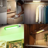 LED Color Light Bar with Battery Operated,Dimmable Night Lighting, Stick on Light Bar Mulit-Color Changing for Closet,Stair,Shelf, under Cabinet