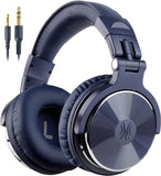 Wired over Ear Headphones Studio Monitor & Mixing DJ Stereo Headsets with 50Mm Neodymium Drivers and 1/4 to 3.5Mm Jack - Black