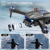 1080P HD, FPV Mini Drones for Kids Adults with 2 Batteries, Toys Gifts for Kids Beginners with One Key Take Off/Landing, Altitude Hold, 90°Adjustable Lens, 360 Flips