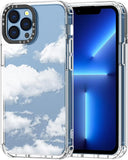Case for Iphone 13 Pro, [Buffertech 6.6Ft Military-Grade Drop Protection] [Anti Peel off Tech] Clear TPU Bumper Phone Case Cover Design - Colorful Paw