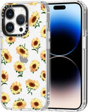 Case for Iphone 13 Pro, [Buffertech 6.6Ft Military-Grade Drop Protection] [Anti Peel off Tech] Clear TPU Bumper Phone Case Cover Design - Colorful Paw