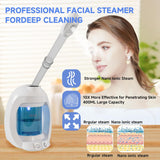 Face Steamer for Facial Deep Cleaning, Vaporizador Facial Steamer for Esthetician and Nano Ionic Portable Facial Steamer for Face, Prosfessional Facial Steamer for Home Facial Spa.