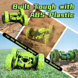 RC Stunt Car - Double-Sided 360-Degree Flip and Rotation, Green