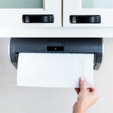 Touchless Technology. Works with Most Paper Towel Brands and Sizes. Dispenses the Number of Sheets You Need. Grey, under Cabinet Mounted.